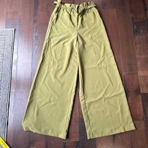 New York and co high waist wide leg paper bag dress pants size medium women’s gr